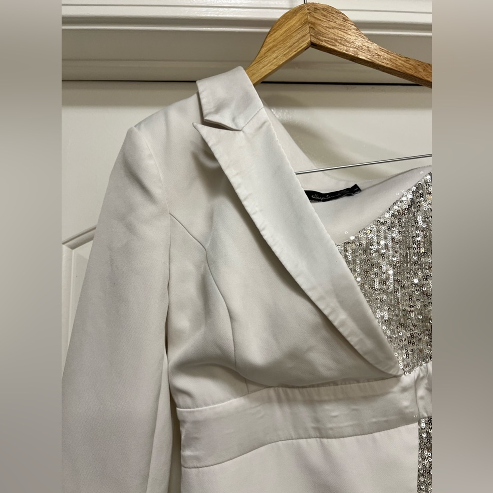 Elle Zeitoune Alexa Asymmetric Sequin Dress - Picture 9 of 13